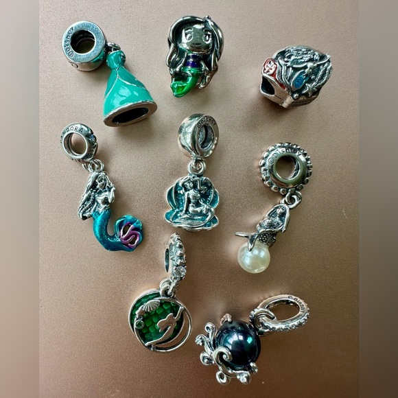 NWOT Pandora x Disney Little Mermaid Ariel Dangle Charm - 792695C01 - Picture 16 of 16